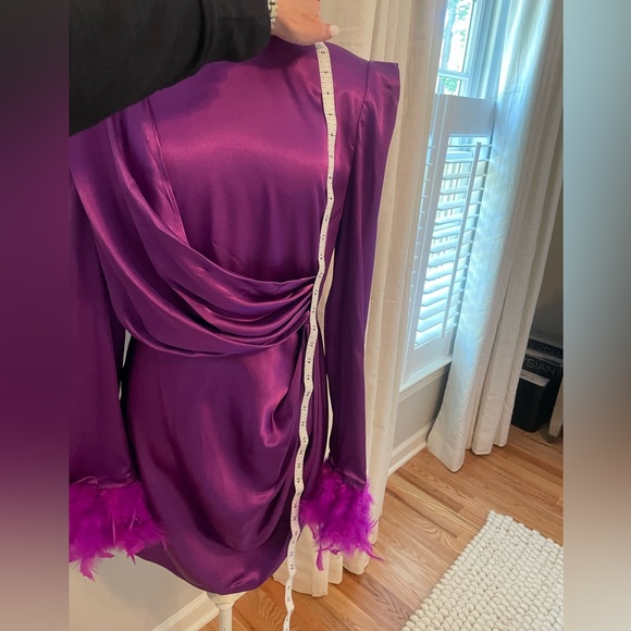 BRONX AND BANCO WOMEN'S NADINE MINI DRESS PURPLE SIZE LARGE NWT - Picture 7 of 16